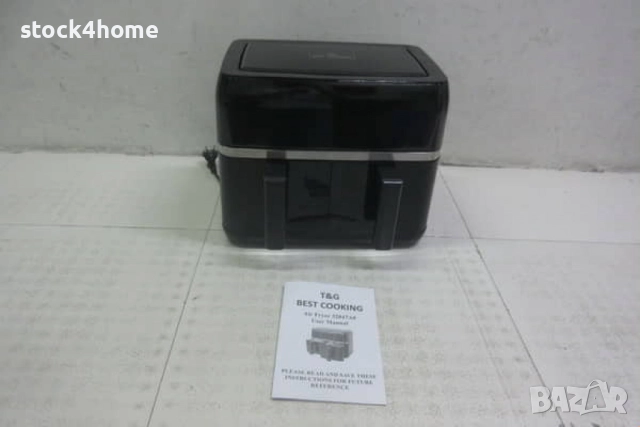 Двоен Фритюрник с горещ въздух 8 литра T&G BEST COOKING - Еър Фрайър , снимка 11 - Фритюрници - 52150608