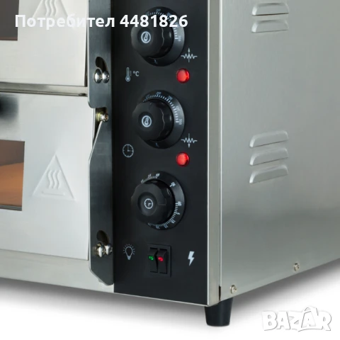 Електрическа пицарска фурна 3 kW – Компактна мощност за съвършена пица!, снимка 5 - Обзавеждане на кухня - 50532395