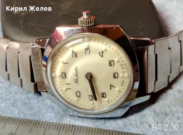 РАКЕТА За СЛЕПИ Стар РЯДЪК РУСКИ ЧАСОВНИК RAKETA MADE in USSR ФУНКЦИОНИРАЩ НЕРЪЖДАЕМА ВЕРИЖКА 33262, снимка 3 - Антикварни и старинни предмети - 48289262