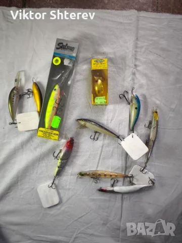 Комплект 10 бр. воблери – Salmo Freediver SDR, Storm Wiggle Wart, Rapalla, blade minnow и др.
