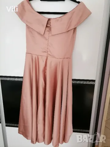 Рокля сатен, снимка 5 - Рокли - 47573533