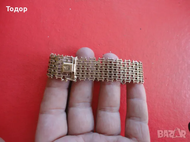 Страхотна позлатена сребърна гривна 925 , снимка 12 - Гривни - 47462341