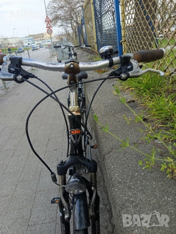 28 цола алуминиев велосипед КТМ с 21 скорости усилени капли амортисьори предни като нов , снимка 5 - Велосипеди - 53987484