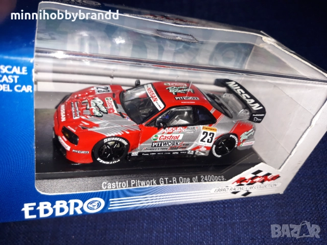 Nissan GTR  R 34 1.43  Nismo 24 Hours Of Le mans  Scale Ebbro N-22 N -23 , снимка 17 - Колекции - 51856637