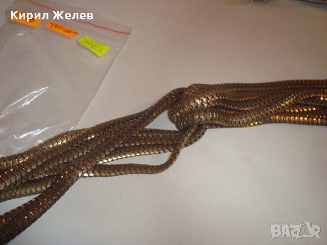 СТАРО ВИНТИДЖ МЕДНО КОЛИЕ ГЕРДАН ИНТЕРЕСНА ПЛЕТКА 7063, снимка 7 - Колиета, медальони, синджири - 30410855
