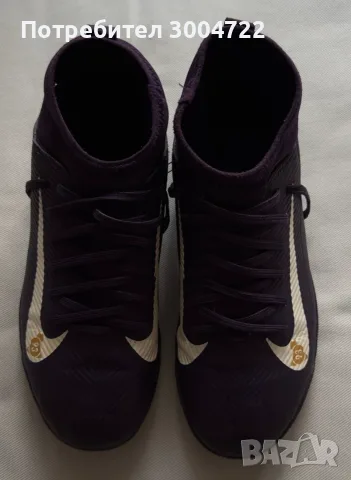 Футболни обувки, Nike Jr Superfly 10 Club Km Kylian Mbappe TF, Синтетични, Лилави, 38, снимка 11 - Футбол - 56060473