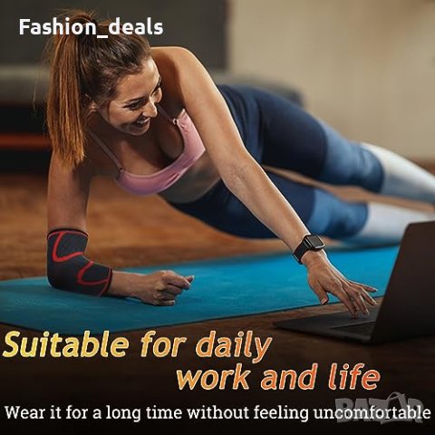 Нови 2 броя Тенис голф Лакътна скоба Компресионен ръкав Мъже Жени, снимка 2 - Други - 42537623