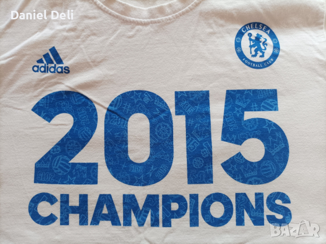 Adidas Chelsea тениска фланелка Адидас челси Шампиони 2015, снимка 3 - Футбол - 44693379