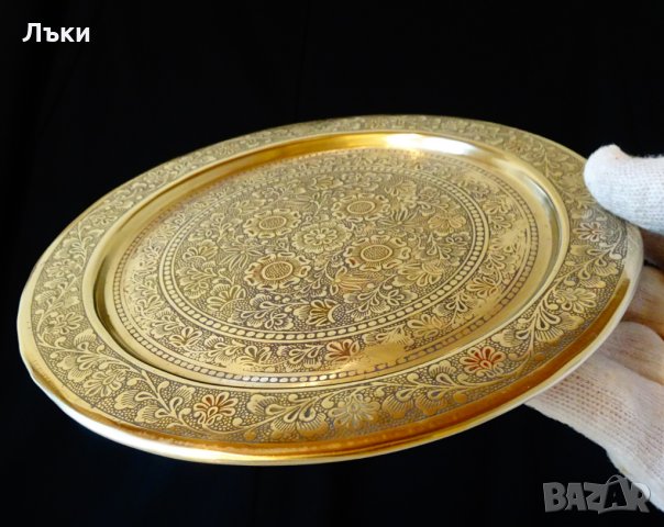 Старинен бронзов сервиз за ракия,клетъчен емайл., снимка 7 - Антикварни и старинни предмети - 31768943