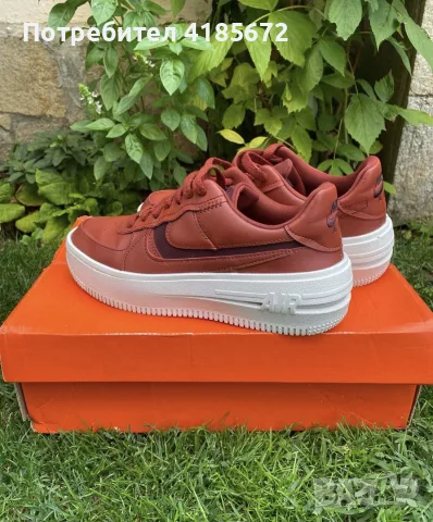 Обувки Nike Air Force 1 Low Burgundy , снимка 3 - Маратонки - 56443127