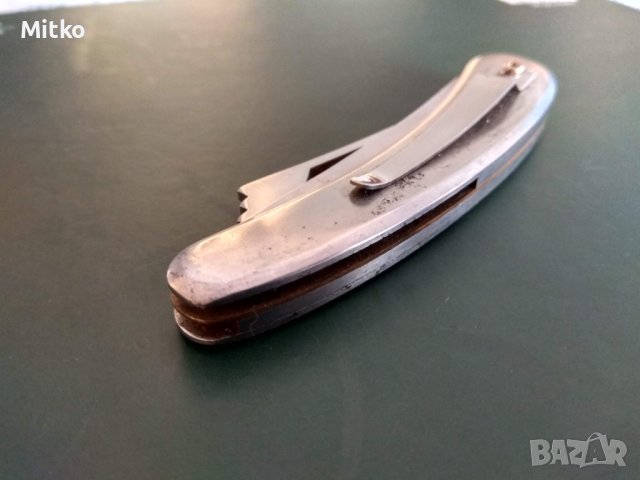 Стар немски ловджийски бръснач + нож, снимка 2 - Ножове - 44447071