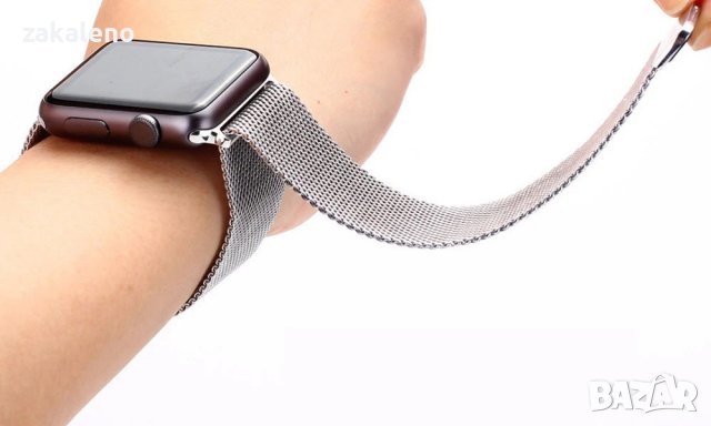 Метална верижка каишка Apple Watch 2/3/4/5/6/7/SE 38/40/41/42/44/45, снимка 6 - Аксесоари за Apple - 37765559