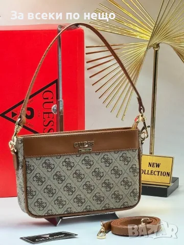 Gucci🔝Guess Дамска Чанта С Дълга Дръжка За През Рамо - Различни Цветове Код E46, снимка 3 - Чанти - 55791931