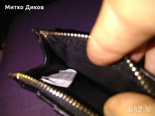 Калъвче Bershka Espana за документи пари и ключове кожено 135х100мм, снимка 5 - Портфейли, портмонета - 30352317