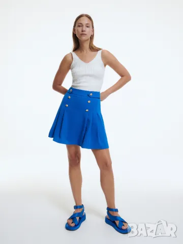 Лятна пола с акцент. Зелена поличка, снимка 5 - Поли - 50140599