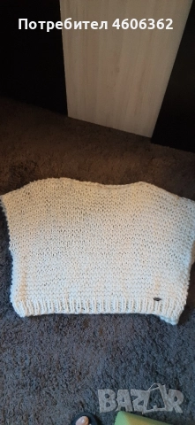 ръчно изплетен пуловер , снимка 6 - Жилетки - 51855446
