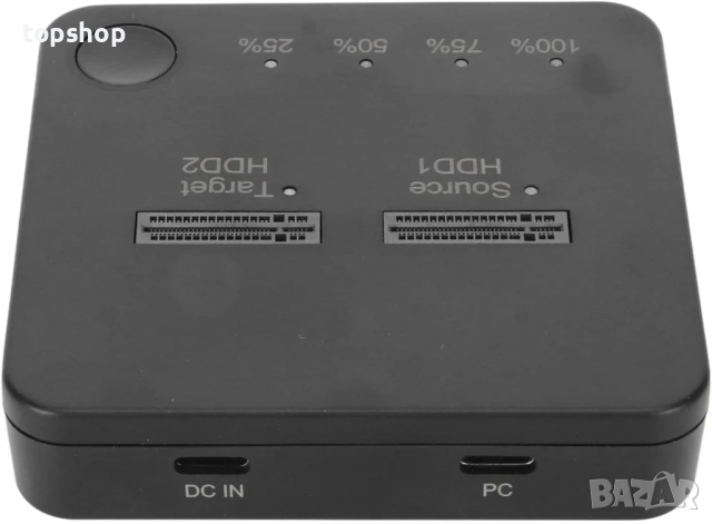 Дубликатор за M.2 SSD, 2 слота 1Gbps високоскоростно офлайн клониране на M.2 SATA SSD, Type-C - SATA, снимка 4 - Кабели и адаптери - 51598014