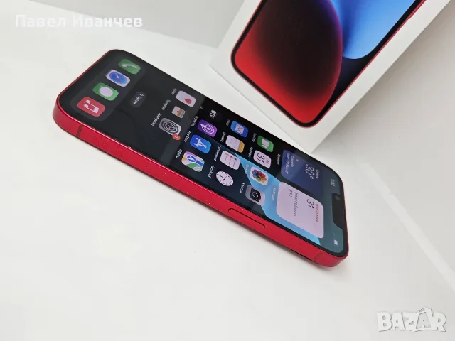 iPhone 14 Red 128GB 76% Кутия+Документи +2бр.кейсове, снимка 2 - Apple iPhone - 55886541