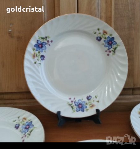 Стар български порцелан сервиз за хранене чинии , снимка 6 - Антикварни и старинни предмети - 35849370