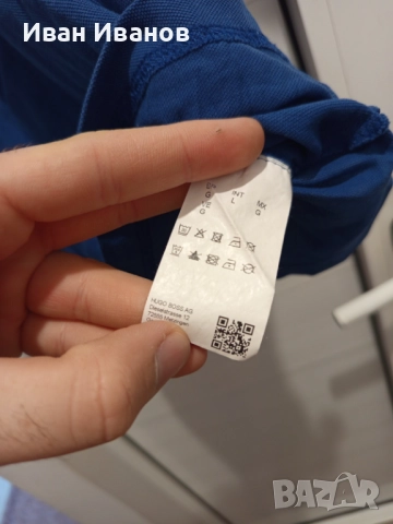 Оригинална фланелка с яка Hugo Boss, снимка 4 - Тениски - 51742535