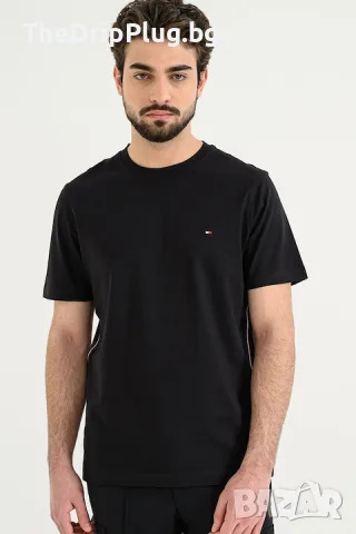 Tommy Hilfiger размер L мъжка тениска в черно , снимка 4 - Тениски - 55776925