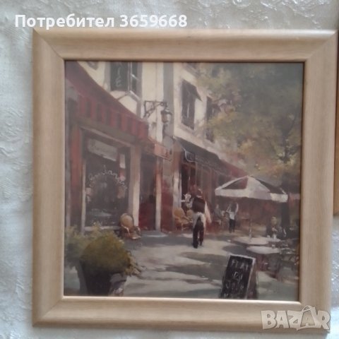 Картини-парижки кафенета, снимка 5 - Картини - 40223467