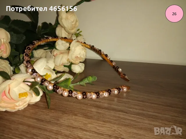 Диадеми с перли и кристали 4 €, снимка 5 - Аксесоари за коса - 56543736