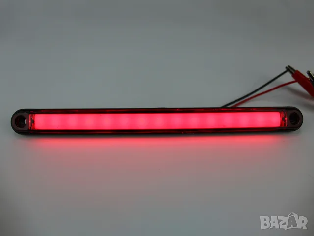 NEON LED габарит 15 LED 245 mm 12-24V с червена светлина, снимка 3 - Аксесоари и консумативи - 55868939