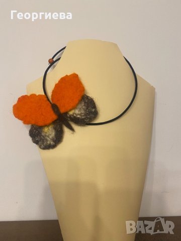 Бижута от вълна, снимка 8 - Колиета, медальони, синджири - 30866447