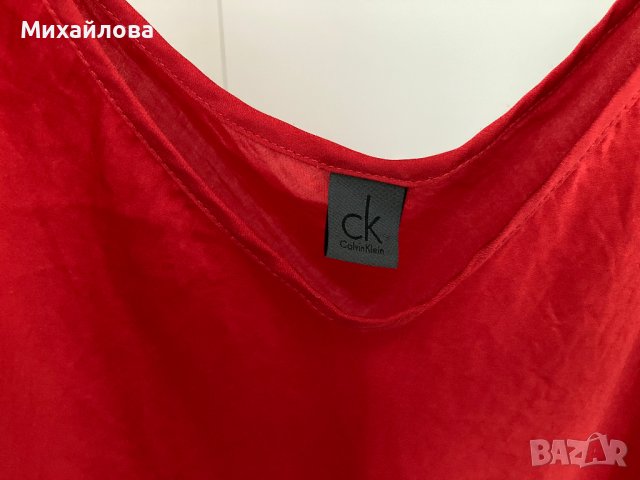 Червен топ на CK Calvin Klein, бял топ на Massimo Dutti, снимка 6 - Потници - 37621397