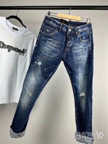 DSQUARED Ibrahimovic мъжки дънки  КОД 69, снимка 2 - Дънки - 33856702