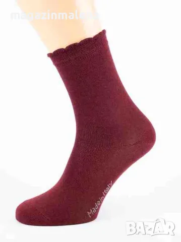 SC Calze 35-40 черни италиански женски 95% памучни чорапи до прасци дамски нормални чорапи от памук , снимка 3 - Дамски чорапи - 11070684