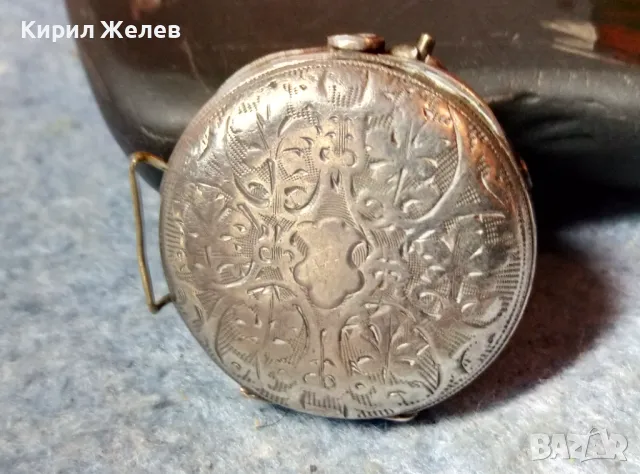 Старинен ШВЕЙЦАРСКИ СРЕБЪРЕН ДЖОБЕН ЧАСОВНИК ВИСОКА ПРОБА СРЕБРО РЕТРО ОРНАМЕНТИКА РЯДЪК 27312, снимка 2 - Антикварни и старинни предмети - 48289082