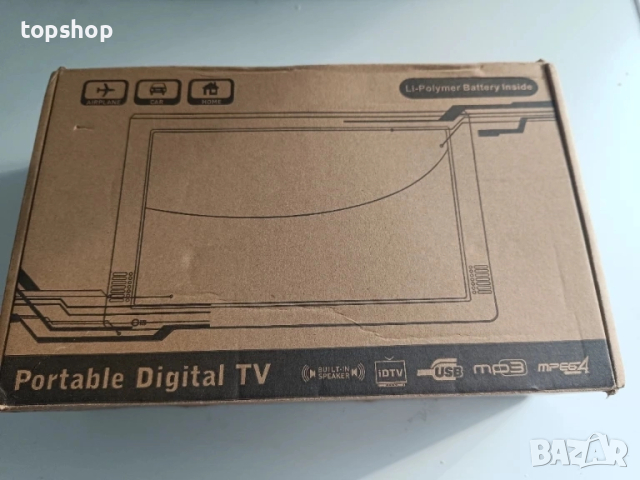 ЧИСТО НОВ, ТЕСТВАН D10 LEADSTAR, преносим телевизор DVB-T2 DVB-T TFT HD, USB и TF карта, USB плейър, снимка 11 - Телевизори - 51636365