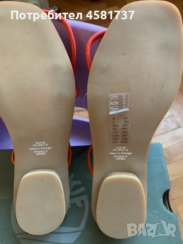 Сандали Cos естествена кожа, 39 размер, нови, снимка 5 - Сандали - 51613860