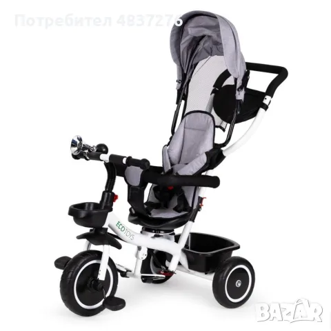 Детска триколка 4 в 1, снимка 10 - Детски велосипеди, триколки и коли - 56040593