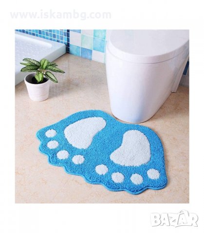 КИЛИМЧЕ ПОСТЕЛКА ЗА БАНЯ ИЛИ СТАЯ С ФОРМАТА НА ГОЛЕМИ КРАКА НА ЙЕТИ - код 2710, снимка 12 - Други стоки за дома - 33925577