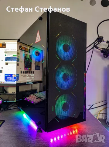 🔥Нов Геймърски Компютър! Ryzen 7 5700X, RTX 4060, 16GB RAM, 512GB SSD NVMe