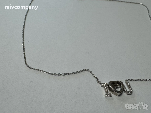 Сребърно колие 2гр.45см., снимка 2 - Колиета, медальони, синджири - 52991582