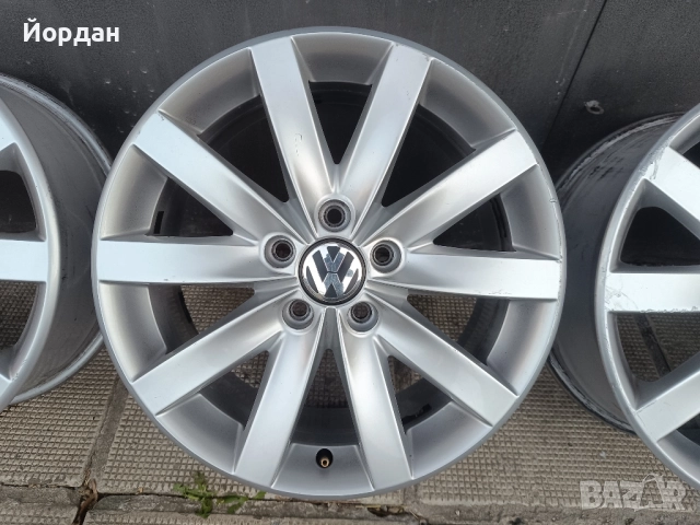 ОРИГИНАЛНИ джанти 17 'цола 5x112 7J ET54 VW Golf 6 / ФОЛКСВАГЕН Голф 6, снимка 7 - Гуми и джанти - 52914927