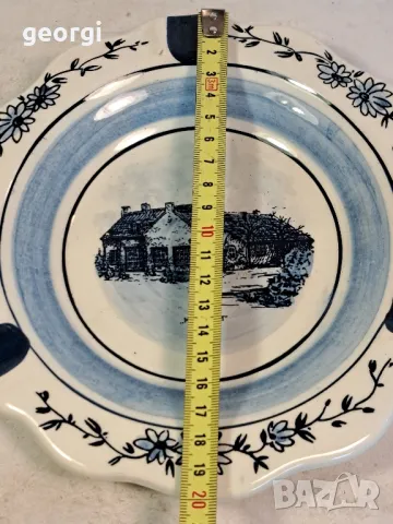 холандски порцеланов пепелник Delft , снимка 5 - Антикварни и старинни предмети - 49289755