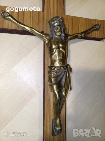 Стар кръст разпятие Христово,голям,тежък кръст от божи гроб,донесен преди 50,Исус Христос, снимка 10 - Антикварни и старинни предмети - 35564520