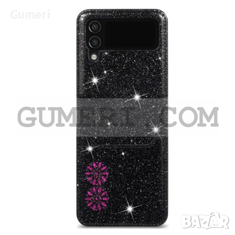 Кожен Кейс "Glitter" за Samsung Galaxy Z Flip3, снимка 7 - Калъфи, кейсове - 53260418
