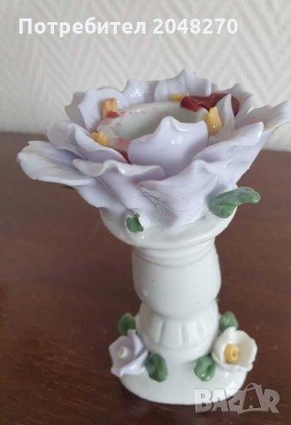 Старинни Свещници Порцелан с Маркировка VENITIENNE. /Венеция/, снимка 5 - Антикварни и старинни предмети - 30539430