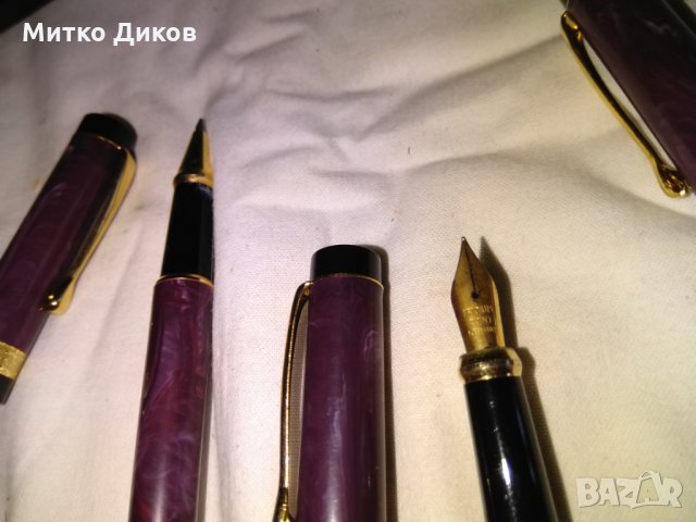 Комплект писалка Иридиум пойнт Германия и две химикалки-едната ролер, снимка 7 - Ученически пособия, канцеларски материали - 29428192