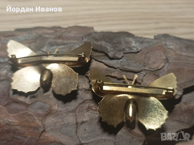 Старинни чешки брошки, снимка 2 - Други - 52917240