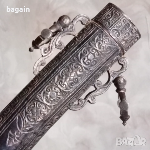 Кама, ханджар, кумая, сребро., снимка 7 - Антикварни и старинни предмети - 54085925