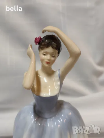 Оригинална порцеланова статуетка на световноизвестната английска марка Royal Doulton-Sheila., снимка 9 - Статуетки - 55763682