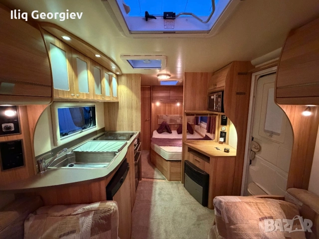 BAILEY PEGASUS-2014г/АЛУМИНИЕВА/ФРЕНСКА СПАЛНЯ/MOVER/ФОРСЕЛТ/ТЕНТА/ДУШ КАБИНА/ТЯГОВ АКУМУЛАТОР, снимка 6 - Каравани и кемпери - 53963920