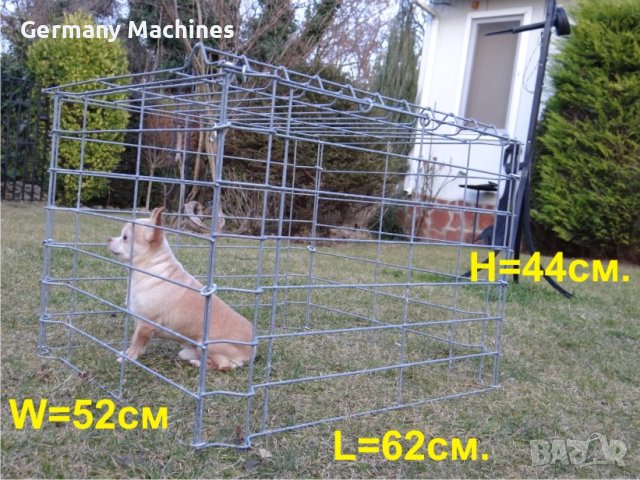 за кучета КЛЕТКА 62-52-см, метална, СГЪВАЕМА. Подходяща е за дребни по големина породи кучета , снимка 3 - За кучета - 42623250